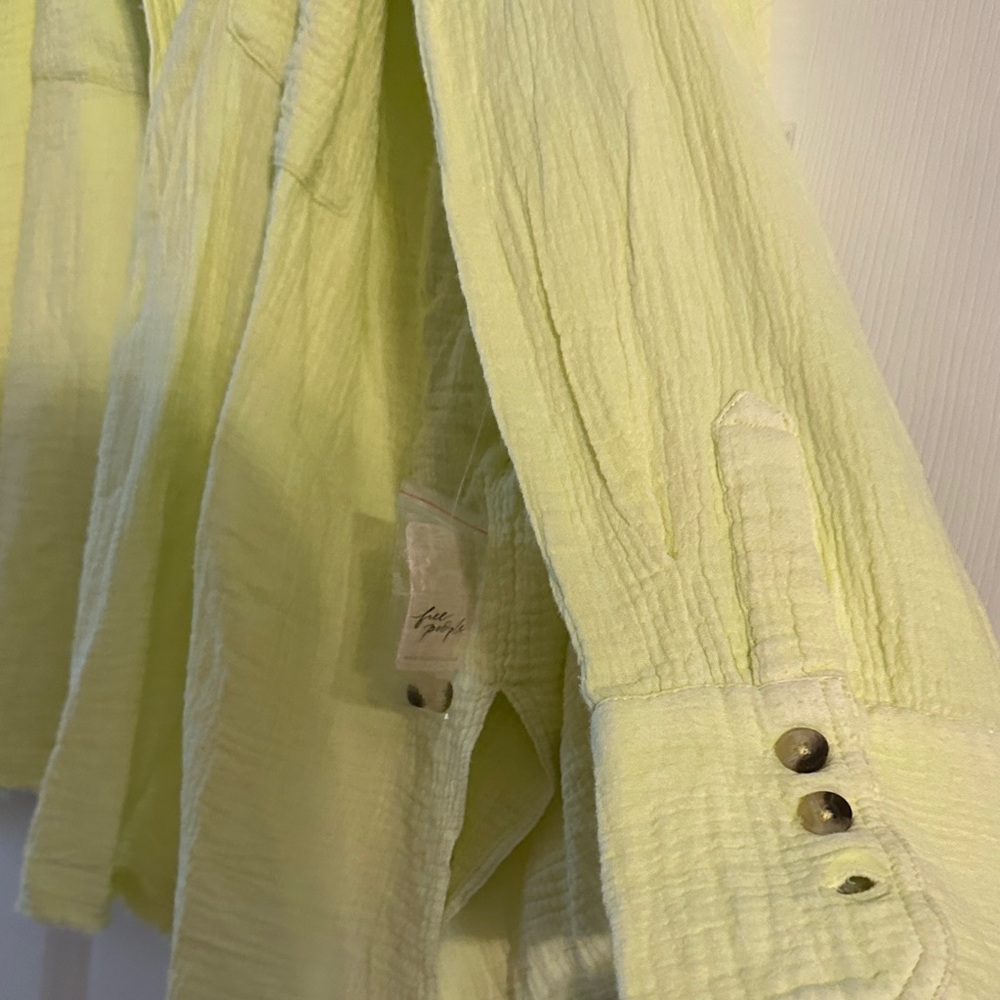 NWT Free People Light Green Utility Jacket - Picture 5 of 7